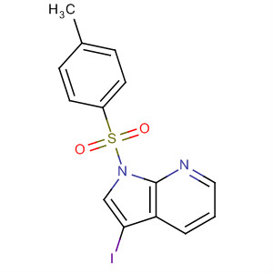1H-Pyrrolo[2,3-b]pyridine, 3-iodo-1-[(4-methylphenyl)sulfonyl]-结构式