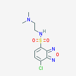 DAABD-CL[=4-(二甲氨基)乙氨基磺酰]-7-氯-2,1,3-苯并恶二唑][用于蛋白质组分析]结构式