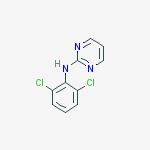 Structure of N-(2,6-dichlorophenyl)pyrimidin-2-amine
