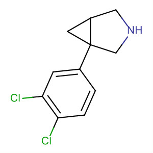 3-Azabicyclo[3.1.0]hexane, 1-(3,4-dichlorophenyl)-结构式