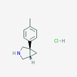 Structure of (1S,5R)-5-(p-tolyl)-3-azabicyclo[3.1.0]hexane hydrochloride