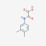 Structure of 2-((3,4-Dimethylphenyl)amino)-2-oxoacetic acid