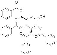 Structure of 2,3,4,6-Tetra-O-benzoyl-a-D-glucopyranose