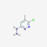 Structure of 3(2H)-Pyridazinone, 6-chloro-5-methyl-, hydrazone