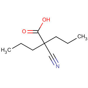 Structure of Pentanoic acid, 2-cyano-2-propyl-