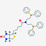 1H-Thieno[3,4-d)imidazole-4-pentanamide, N, N-bis[2-(diphenylphosphino )ethyl]hexahydro-2-oxo-, (3a.alpha., 4.beta.,6a.alpha.)-结构式