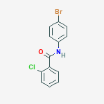 Structure of benzamide, N-(4-bromophenyl)-2-chloro-
