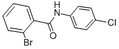 N-(4-氯苯基)-2-溴苯甲酰胺结构式