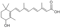 Structure of (2E,4E,6E,8E)-9-(3-hydroxy-2,6,6-trimethyl-1-cyclohexenyl)-3,7-dimethyl-nona-2,4,6,8-tetraenoic acid