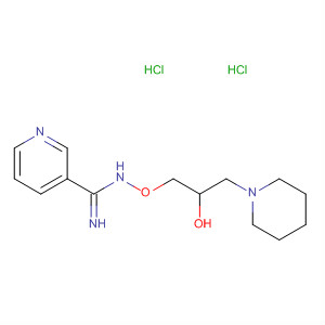 Structure of 3-Pyridinecarboximidamide, N-[2-hydroxy-3-(1-piperidinyl)propoxy]-,dihydrochloride
