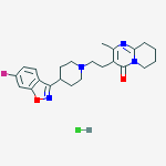 Structure of RISPERIDONE (HYDROCHLORIDE), 98%