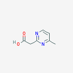 4-methyl-2-Pyrimidineacetic acid结构式