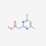 2-(4-chloro-6-methylpyrimidin-2-yl)acetic Acid结构式