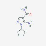 Structure of 5-Amino-1-cyclopentyl-1H-pyrazole-4-carboxamide