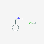 Structure of N-Methyl cyclopentanemethanamine HCl