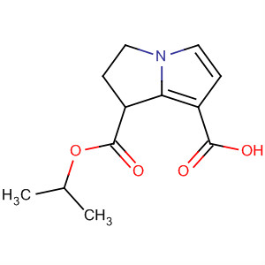 Structure of 1H-Pyrrolizine-1,7-dicarboxylic acid, 2,3-dihydro-, 1-(1-methylethyl)ester