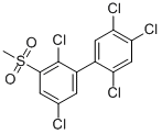 Structure of 3-Methylsulfonyl-2,2,4,5,5-pentachlorobiphenyl