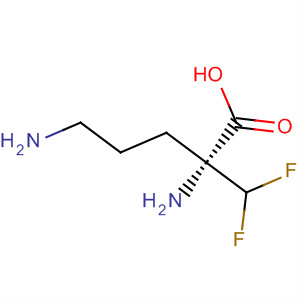 L-Ornithine, 2-(difluoromethyl)-结构式