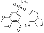 Structure of N-(1-Allyl-2-pyrrolidinyl)methyl-2,3-dimethoxy-5-sulfamoylbenzamide