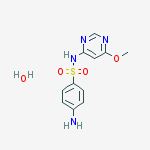 Structure of 4-amino-n-(6-methoxypyrimidin-4-yl)benzenesulfonamide;hydrate