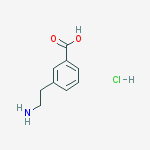 Structure of 3-(2-AMinoethyl)benzoic acid hydrochloride