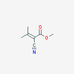 Structure of methyl 2-cyano-3-methylbut-2-enoate