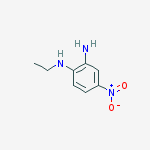 Structure of 1-N-ethyl-4-nitrobenzene-1,2-diamine