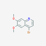 Structure of 4-BROMO-6,7-DIMETHOXYQUINOLINE