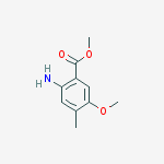 Structure of BENZOIC ACID 2-AMINO-5-METHOXY-4-METHYL-,METHYL ESTER