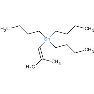 Structure of Stannane, tributyl(2-methyl-1-propen-1-yl)-