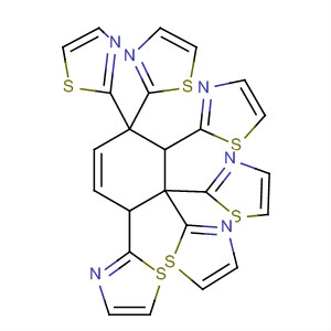 Structure of Thiazole, 2,2',2'',2''',2'''',2'''''-(1,2,3,4,5,6-benzenehexayl)hexakis-