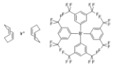Structure of Bis(1,5-cyclooctadiene)iridium(I) tetrakis[3,5-bis(trifluoromethyl)phenyl]borate