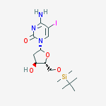 Structure of 5-O-(TERT-BUTYLDIMETHYLSILYL)-5-IODO-2-DEOXYCYTIDINE