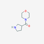 4-(3-Pyrrolidinylcarbonyl)-morpholine结构式
