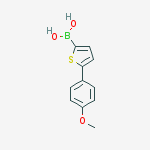 Structure of (5-(4-methoxy phenyl)thiophen-2-yl)boronic acid