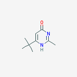4-t-butyl-2-methylpyrimidin-6-ol结构式