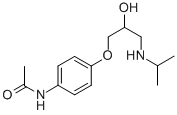Structure of N-[4-[2-HYDROXY-3-[(1-METHYLETHYL)AMINO]PROPOXY]PHENYL]ACETAMIDE