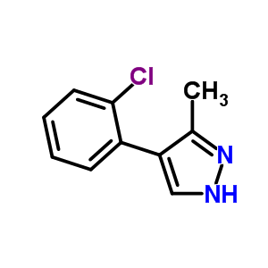 Structure of 4-(2-chlorophenyl)-3-methyl-1H-pyrazole