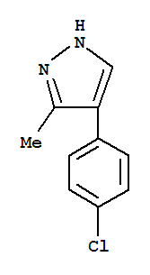 Structure of 4-(4-CHLOROPHENYL)-3-METHYL-1H-PYRAZOLE
