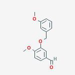 Structure of 4-METHOXY-3-[(3-METHOXYBENZYL)OXY]BENZALDEHYDE