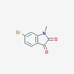 5-bromo-1-methylisatin结构式