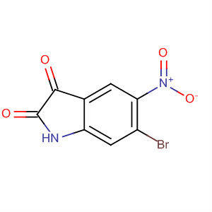 1H-Indole-2,3-dione, 6-bromo-5-nitro-结构式