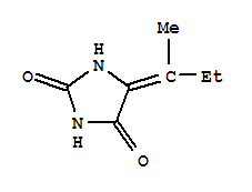 Structure of (5Z)-5-(1-methylpropylidene)imidazolidine-2,4-dione