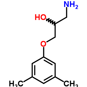 Structure of 1-amino-3-(3,5-dimethylphenoxy)propan-2-ol