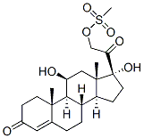 Structure of 11beta,17,21-trihydroxypregn-4-ene-3,20-dione 21-methanesulphonate