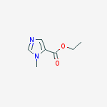 Ethyl 1-Methylimidazole-5-carboxylate结构式