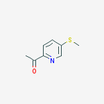 Structure of ETHANONE,1-[5-(METHYLTHIO)-PYRIDIN-2-YL]-
