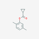 Structure of CYCLOPROPANECARBOXYLIC ACID 2,5-DIMETHYLPHENYL ESTER