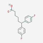 BENZENEHEXANOIC ACID, 4-FLUORO-E-(4-FLUOROPHENYL)-结构式