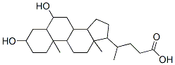 Structure of 4-(3,6-dihydroxy-10,13-dimethyl-2,3,4,5,6,7,8,9,11,12,14,15,16,17-tetradecahydro-1H-cyclopenta[a]phenanthren-17-yl)pentanoic acid